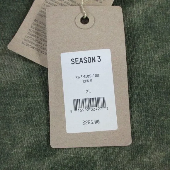 YEEZY Season 3 Camo Shirt Adult XL Green Long Sleeve Oversized Zipper Pocket NWT - Picture 4 of 11